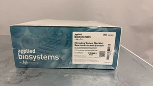 Placa de reacción óptica de 384 pocillos Applied Biosystems 4309849 MicroAmp con código de barras - Imagen 1 de 2