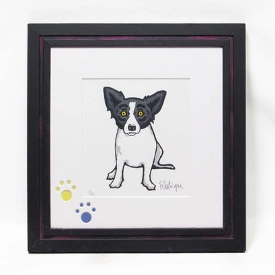 George Rodrigue Edición Serigrafía Autografiada Edición Enmarcada 15/50 Foto 1 de 4