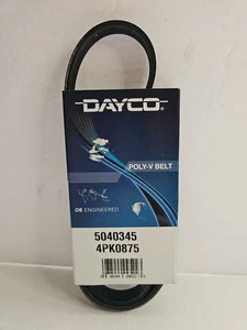Serpentine Belt Poly-V Dayco 5040345 4PK0875 One Count  - Bild 1 von 2