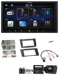 Alpine Bluetooth 2DIN Lenkrad DAB USB Autoradio für Mercedes E-Klasse S211 2008- - Bild 1 von 11