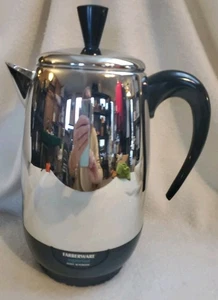 FARBERWARE SuperFast Automatic 4 Cup Electric Percolator Coffee Pot Maker FCP240 - Picture 1 of 9