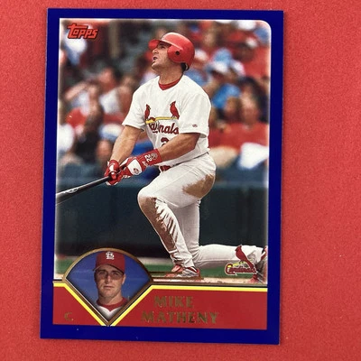 Mike Matheny 2003 Topps Card #89 MLB St. Louis Cardinals - Image 1 of 2