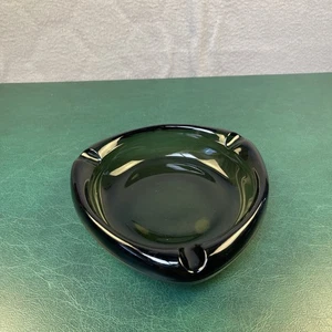 Vintage Italienischer Murano Kunst Glas Aschenbecher 8" Dreieck Rauch Farbe MCM Art Deco - Bild 1 von 2