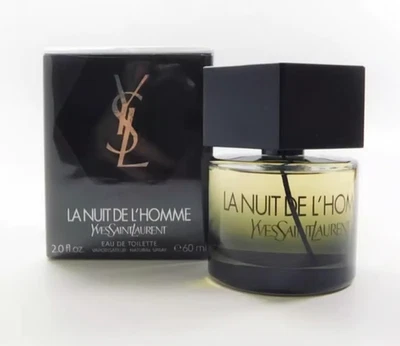 YVES SAINT LAURENT La Nuit De L' Homme 60ml EDT YSL Men's Perfume Fragrance - image 1 of 4