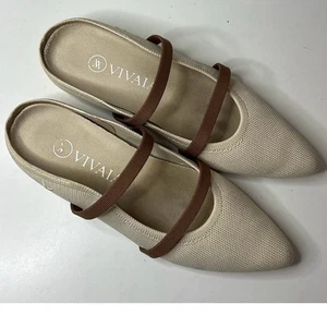 VIVAIA 9,5 EUR 40, Elle Mules a Punta, Trending, Riciclato, Avant Garde, Chic - Foto 1 di 13