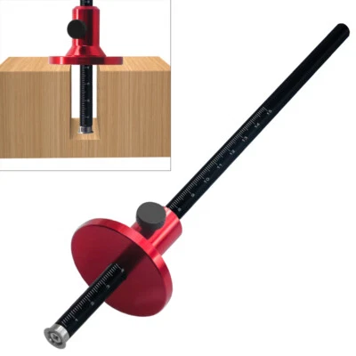 Wheel Marking Gauge Woodworking Scriber Solid Metal Bar Wood Scribe Tool Marking