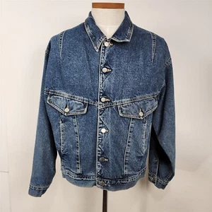 Vintage 1980s Code Bleu Denim Jacket Cotton Made in Japan Mens Size L - Picture 1 of 11