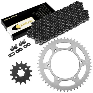 Black Drive Chain And Sprocket Kit for Kawasaki KX250 1992-2004 - Picture 1 of 8