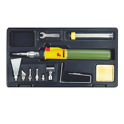 Proxxon Adjustable Butane Gas Portasol Style Piezo Microflame Soldering Iron Set - Image 1 of 2