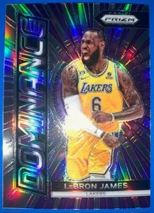 LEBRON JAMES 2023/24 PANINI PRIZM DOMINANCE SILVER PRIZM REFRACTOR INSERT #3MINT - Picture 1 of 2
