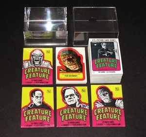 CREATURE FEATURE 1980 Topps Complete 88 Card & 22 Sticker Set Universal Monsters - Picture 1 of 3