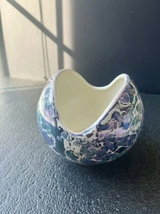 McCoy Cascade Line lila grün Glanz Marmor Glasur Vase Mid Century Modern MCM - Bild 1 von 7