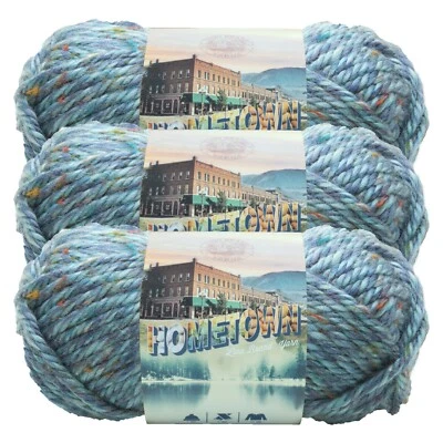 (3 Pack) Lion Brand Yarn 135-308H Hometown Bulky Yarn, Key Largo Tweed - Image 1 of 4
