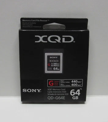 Sony 64GB XQD G 400MB/S mejor tarjeta de memoria SD para Nikon Z6 Z7 réflex digital sin espejo Foto 1 de 2