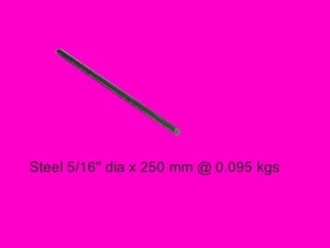 Steel 5/16" dia x 250 mm-Lengths-Lathe-Mill-Steam-OG - Picture 1 of 1