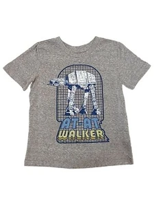 Star Wars Boys Gray AT-AT Walker Tee Shirt Armored Transport Walker T-Shirt - Picture 1 of 1