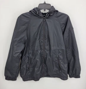 Michael Kors Coat Mens Medium Black Puffer Logo Spellout Hood Y2K 90s Outerwear - Picture 1 of 9