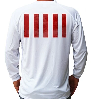 Camiseta deportiva SONS OF LIBERTY 9 rayas bandera manga larga UPF 30 protección UV Foto 1 de 2