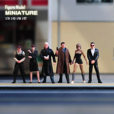 1/24 1/43 1/64 1/87 Miniatures Blade Man Girl Scene Figures Model For Vehicle - Image 1 of 4