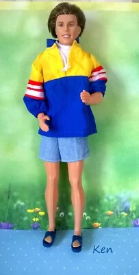 ⛵️Mattel Ken Doll 1997 Swim Buddie Brunette in Original outfit⛵️ - Image 1 of 4