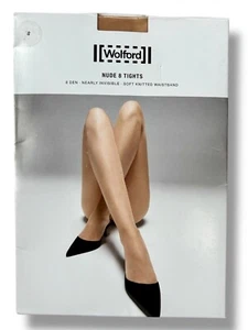 Wolford Nude 8 collant quasi invisibile maglia morbida cintura 8 den taglia S gobi - Foto 1 di 4