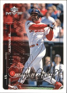 1999 Upper Deck MVP Silver Script Indians Baseball Card #59 Sandy Alomar Jr.