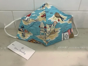 Auténtica Máscara Facial Vera Bradley BEACH TOILE - ¡Agotada - ¡RARA!¡! - Imagen 1 de 1