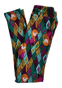 LuLaRoe Disney Frozen L/XL Kids Leggings Elsa's Sister Anna Hard to Find NWOT! - Picture 1 of 3