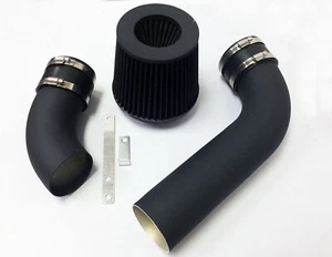 All BLACK COATED 2PC Air Intake Kit For 1999-2004 Jeep Grand Cherokee 4.7 V8 HO - Foto 1 di 2