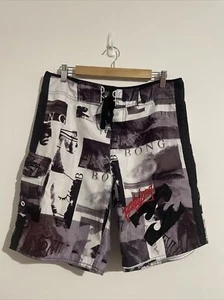 Billabong Boardshorts Size 32 Men’s Grey Logo Surf Swim Casual - Picture 1 of 11