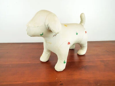 Reposapiés de diseño bordado vintage perro labrador beagle material de lona juguete Foto 1 de 4