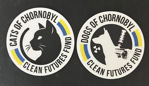 Chernobyl Vinyl Sticker Dogs of Chornobyl & Cats of Chornobyl Stickers - Picture 1 of 3