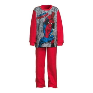Boys Spider-Man Red Long Sleeve Top Pants 2pc Pajama Set MANY SIZES NEW - Picture 1 of 5
