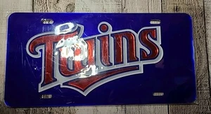 Minnesota Twins MLB Blue Acrylic Lasercut License Plate Wincraft - Picture 1 of 15