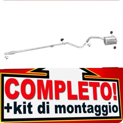 Scarico Completo per FIAT PANDA II (169) 1.1 1.2 EURO3/EURO4 Marmitta - Image 1 of 3
