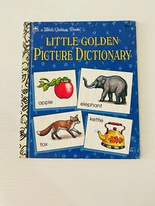 Little Golden Picture Dictionary 1981 Vtg Book Alphabet Children Marie DeJohn - Picture 1 of 6