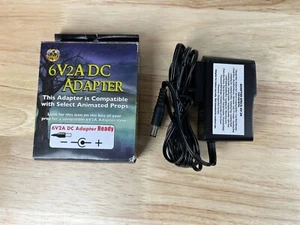 Spirit Halloween 6V2A Volt Adapter Animated Life Size Animatronic Prop Gemmy - Picture 1 of 1
