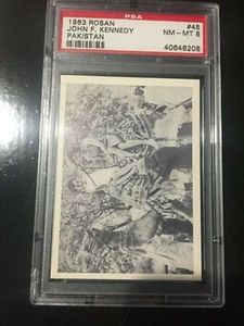 1963 ROSAN JOHN F KENNEDY JFK PAKISTAN #45 PSA 8 NM-MT. - Picture 1 of 2