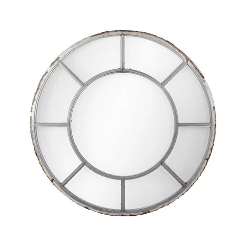 Reclaimed 49 in. Round Mid Century Window Cover