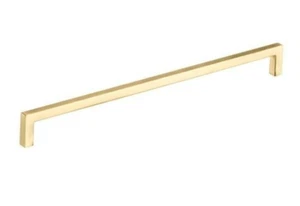Richelieu Hardware 12 5/8" Center-to Contemporary Metal Bar Pull 873 Satin Brass - Bild 1 von 1