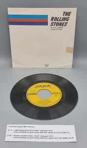 Rare The Rolling Stones Japan 1973 Promo 7 Little Queenie Love in Vain - Zdjęcie 1 z 5