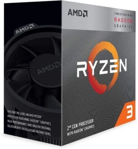 AMD Ryzen 3 3200G, PC processor, 3.6 GHz maximum frequency 4.0 GHz, 4 MB L3 Cach - Picture 1 of 3