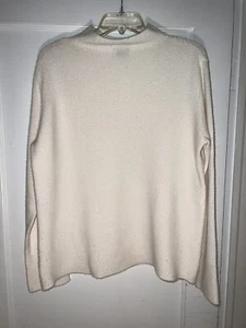 Pure Amici Cashmere Sweater Ivory Size M. c231 - Picture 1 of 11