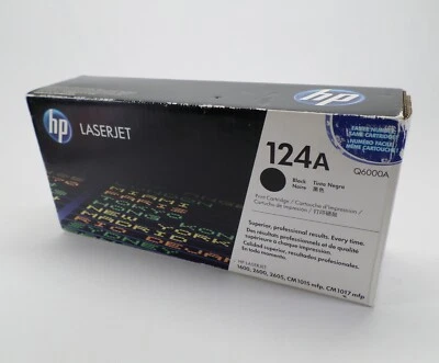 Genuine HP 5124A Laserjet Black Toner Print Cartridge 1600 2600 2605 CM 1015 mfp - Image 1 of 3