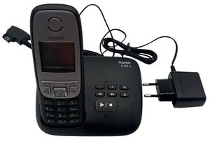 Gigaset A415A Schnurloses Telefon - Schwarz mit Anrufbeantworter & neuen Akkus - Bild 1 von 2
