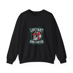 Life Fast Ride Faster Sweatshirt, Unisex Rundhalsausschnitt, Motorrad Geschenk, Freizeit […] - Bild 1 von 19