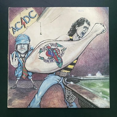 ACDC Dirty Deeds Done Dirt Cheap 1st pressing 1976 Albert production  Blue Roo - image 1 of 4