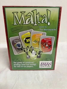 Malta! Strategy Z-Man Games Card Game NEW in SEALED Box - Picture 1 of 3
