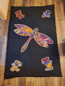 Vtg Dan Morris Gypsy Rose Grateful Dead Dancing Bears Dragonfly Tapestry 53"x80" - Picture 1 of 2