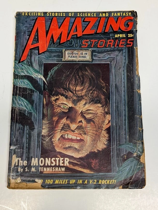 Amazing Stories April 1949 Vintage Science Fiction Pulp Magazine - Image 1 of 4
